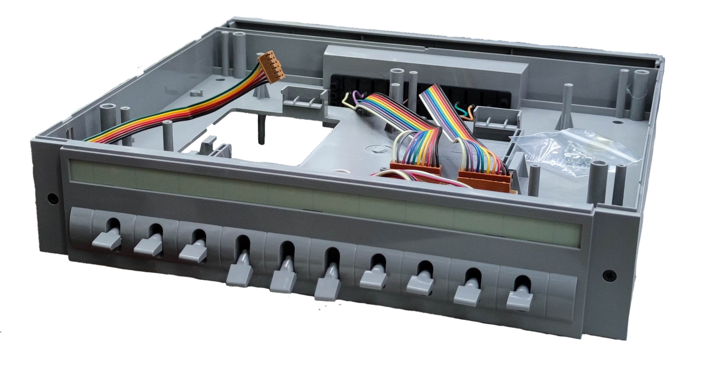 Commax Expansion Unit 10 Station for CLS-10T with multiple connection ports and cables for CCTV security systems