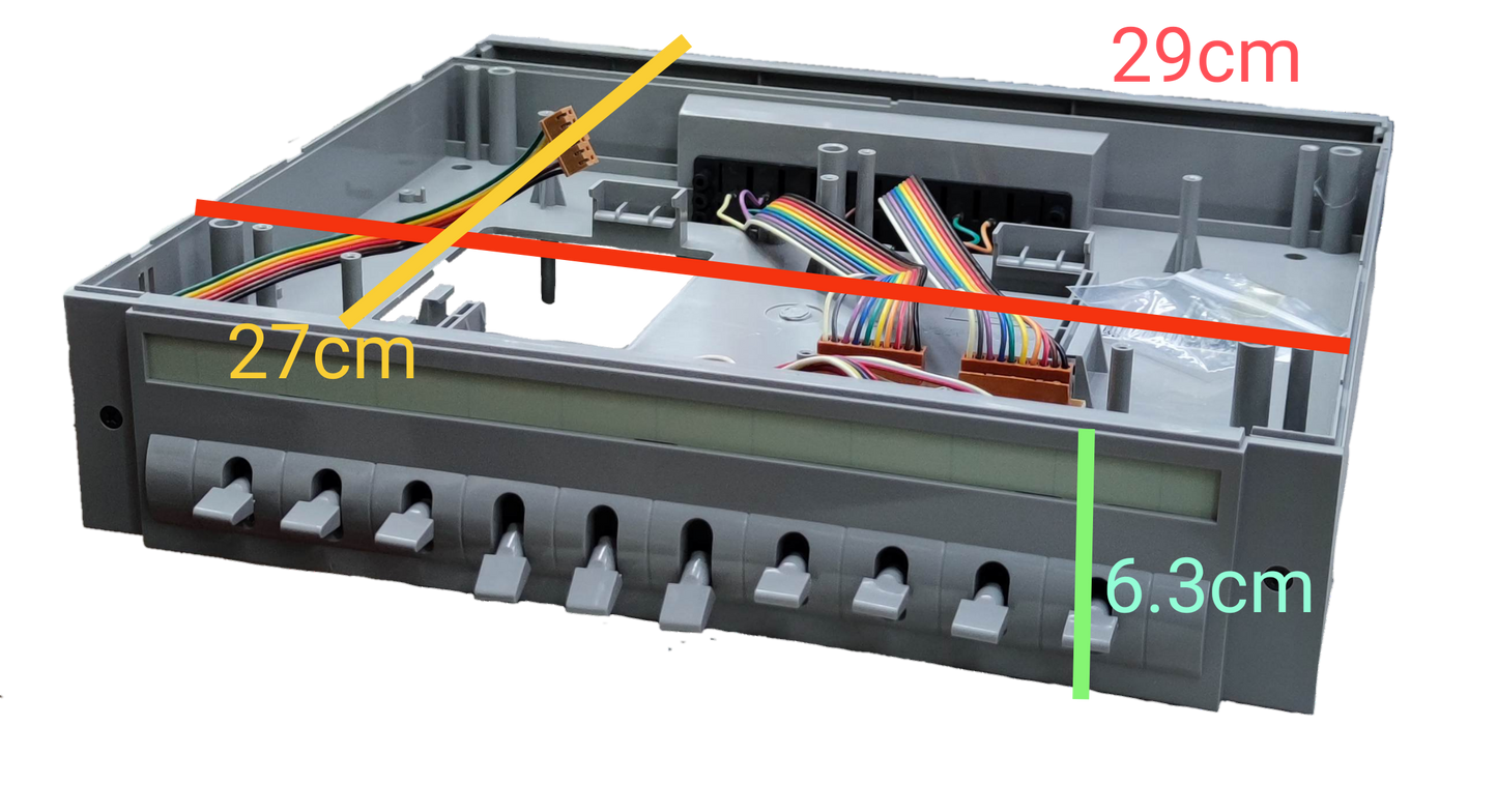 Commax Expansion Unit 10 Station for CLS-10T with multiple connection ports and wiring inside