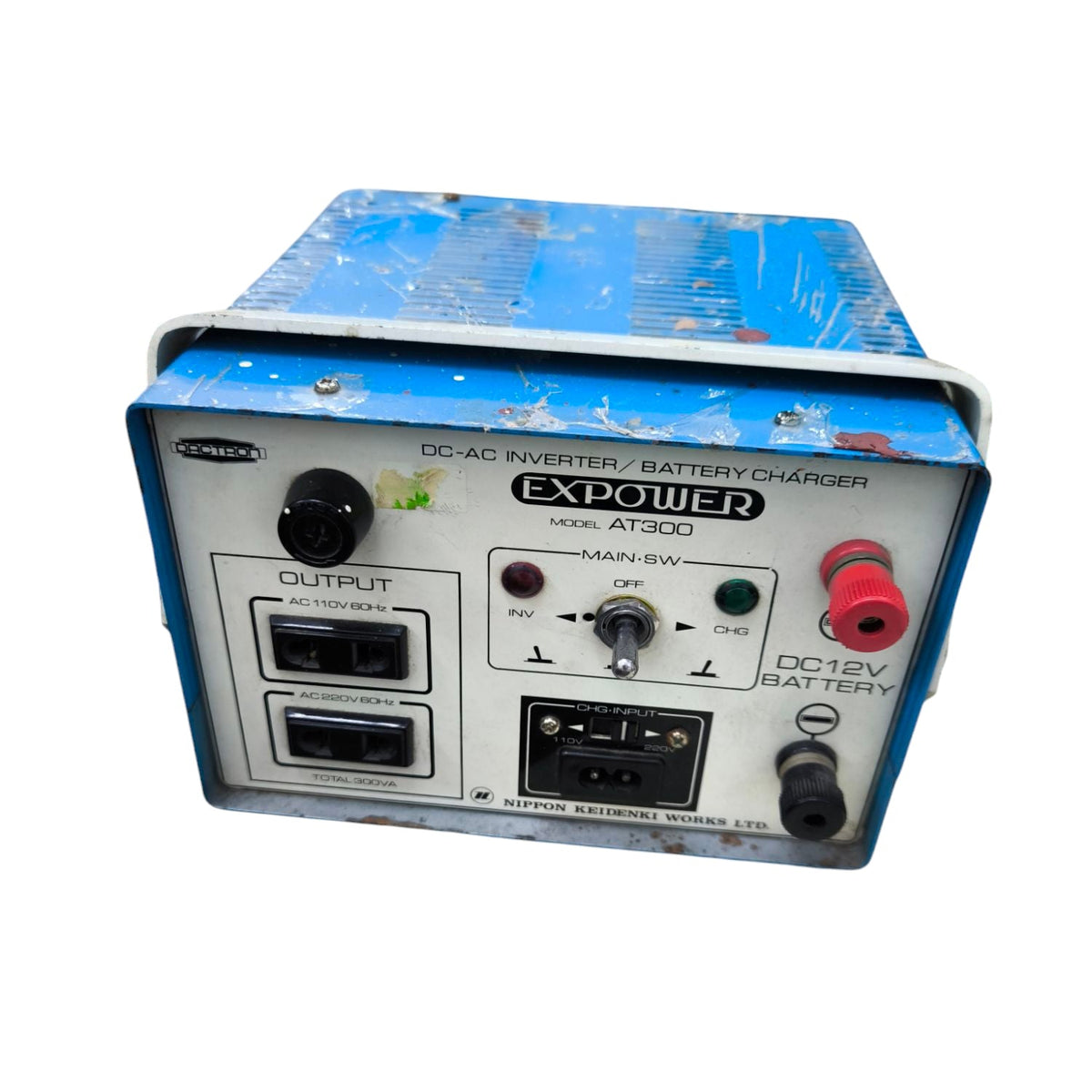 Dectron EXPower 300W Inverter and Battery Charger with AC output and 12V battery connections