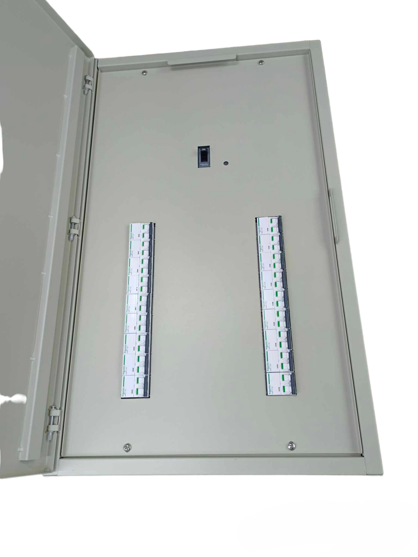 Panel Board for EZC250H 250A 25KAIC 3 Pole Main and 18 Branches 6KAIC 2 Pole Miniature ( Schneider), 3 Pole Main 2 Pole 18 Branches