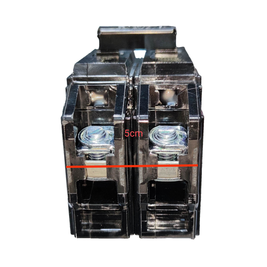 Royu 30A Circuit Breaker 2 Pole Single Phase 220V Bolt On with Mechanical Lugs RCBB30-60