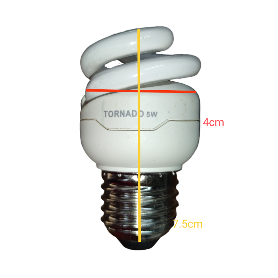 Philips 5W CFL E27 220V Spiral Tornado Daylight