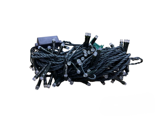 Firefly LED Christmas Light 100 LED Bulbs String Light Green Wire Steady White 6500K 7 Meters 7W 220V Indoor Only FXL1110020WH