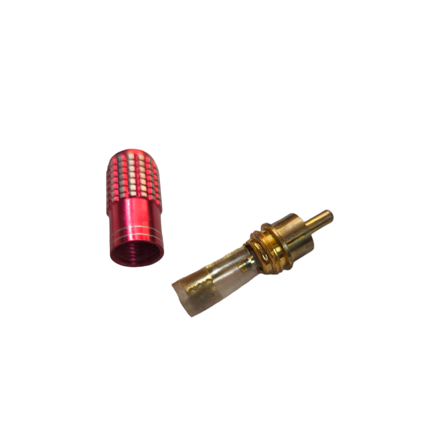 Grippes RCA Plug Metal Yellow Connector