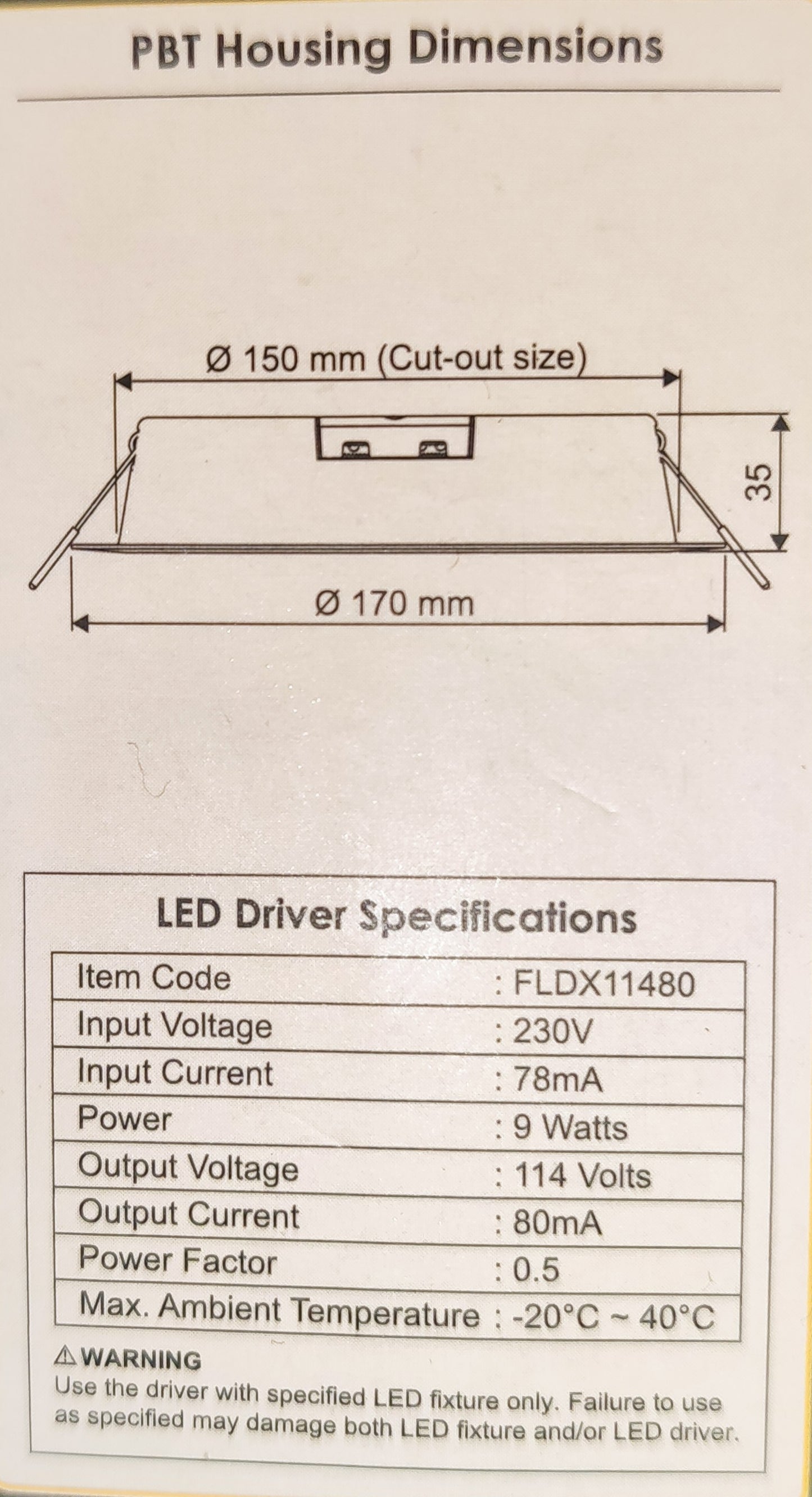 Firefly LED Downlight Pro Series IP44 Rating 220VAC 5W Daylight, FDL2505DL