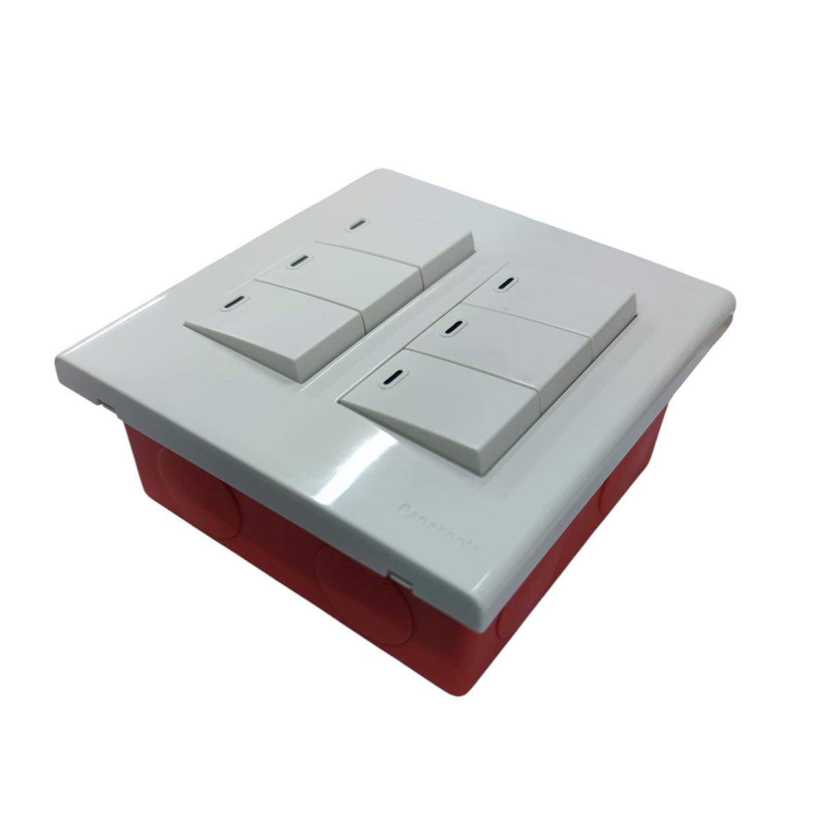 Panasonic 6 Gang 1 Way Switch 16A 220V Device Wide Series with Utility Box WEG6806+(6XWEG5001K-5)+Utility Box