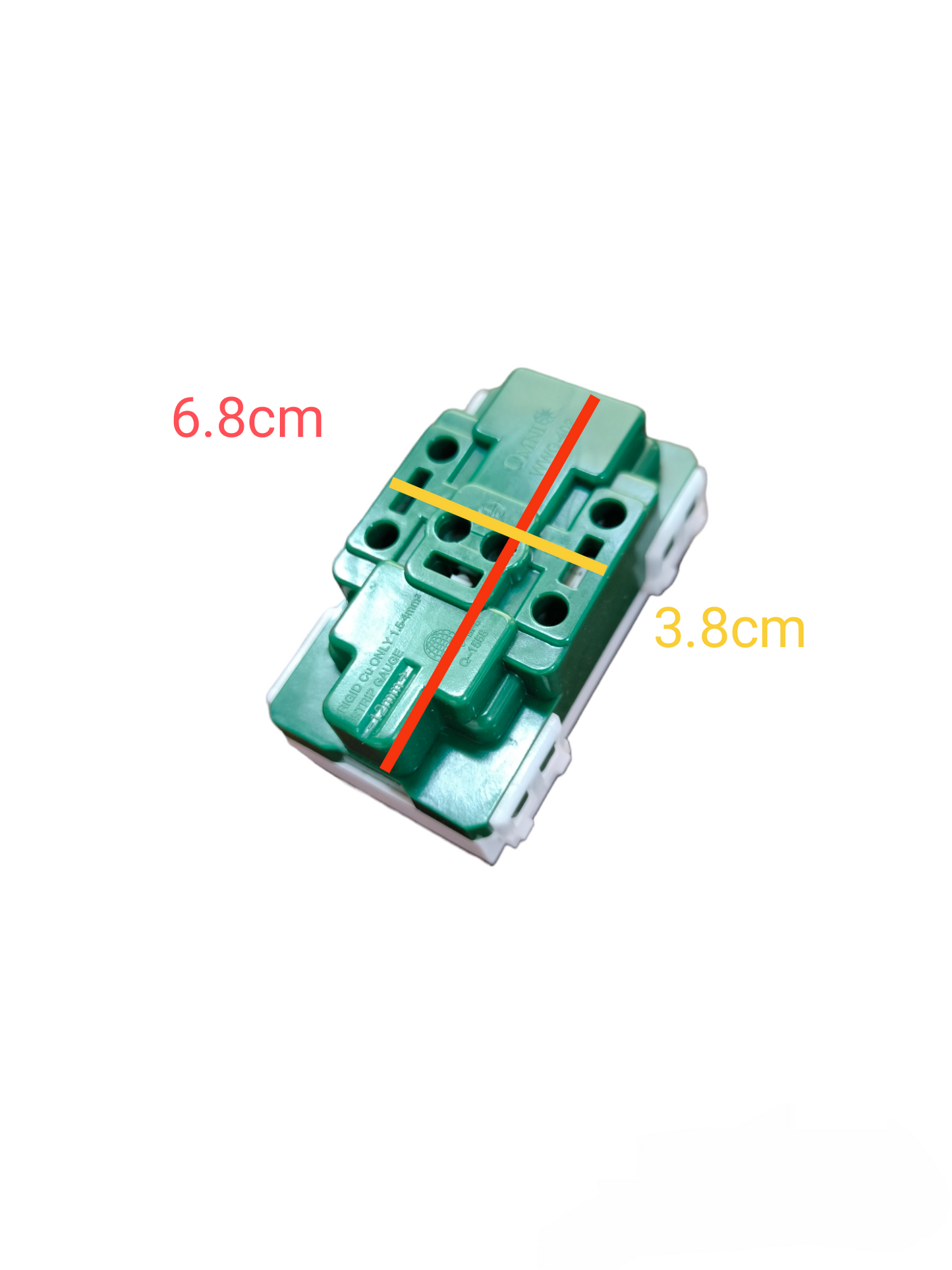 Omni Duplex Universal Outlet with Ground Device Wide Series 16A 250V WWG-402