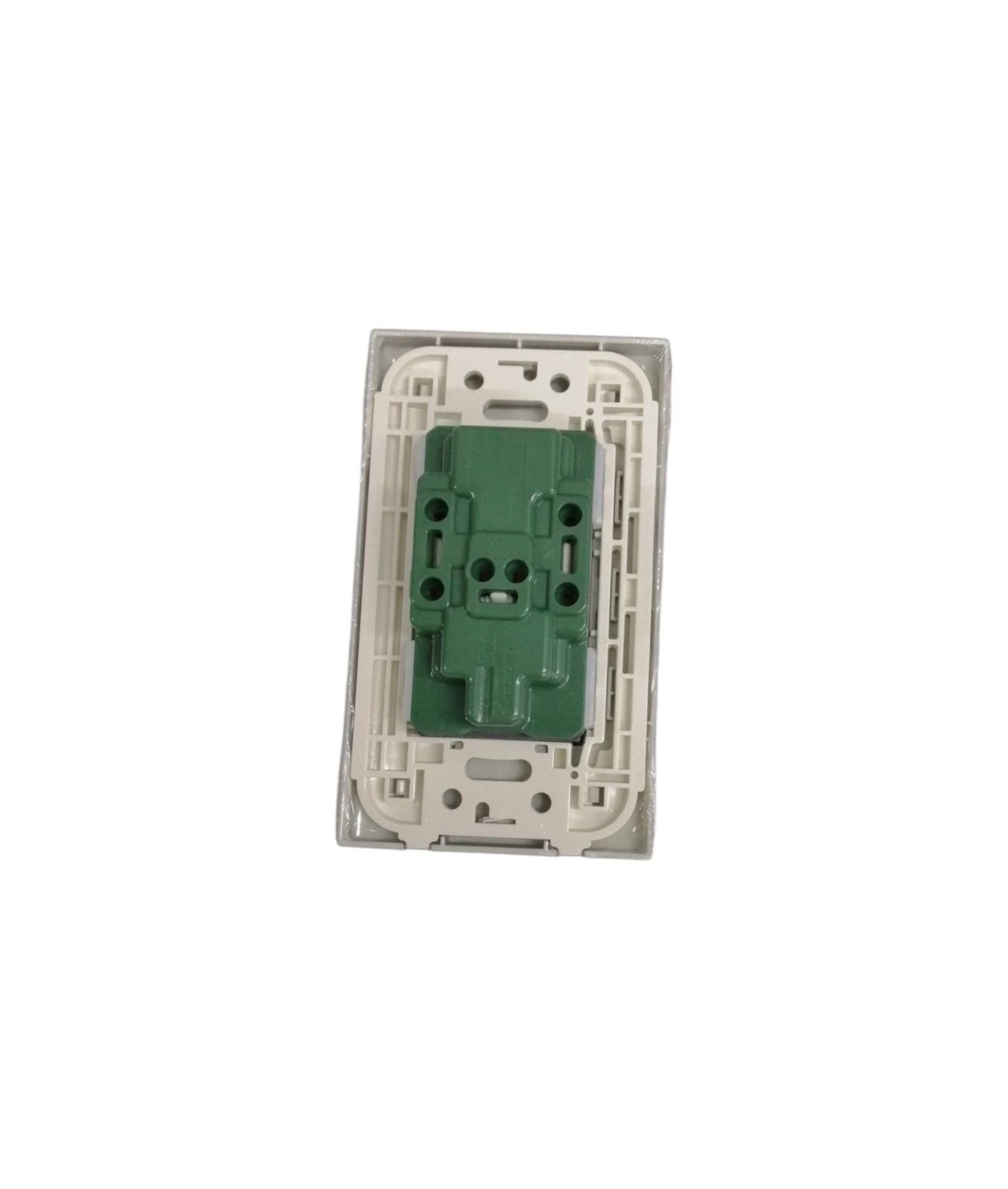 Panasonic Duplex Universal Outlet with Ground and Plate, 2 Gang Convenience Outlet with Ground and Plate 16A 250V Wide Color Refina Series Metallic Gray WEG6803MH-1/WEG15829H-5
