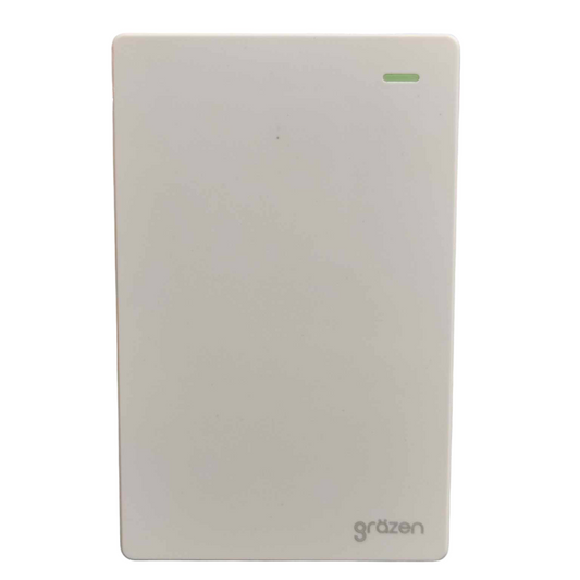 Grazen 1 Gang 1 Way with Plate Cover 16A 220v GW-001 Available in Black, White, Grey and Gold