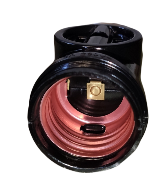 Omni Keyless Current Tap Socket E27 3A 250V with 2 Flat Pin Outlet