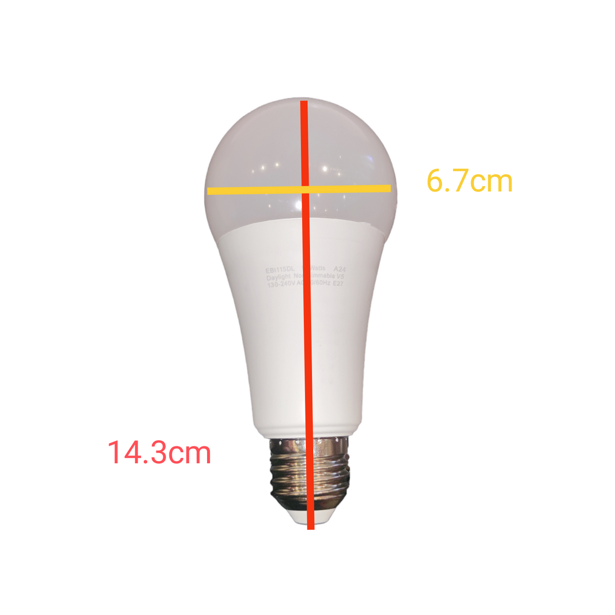Firefly 15W LED bulb E27 daylight with a sleek design, perfect for brightening indoor spaces.