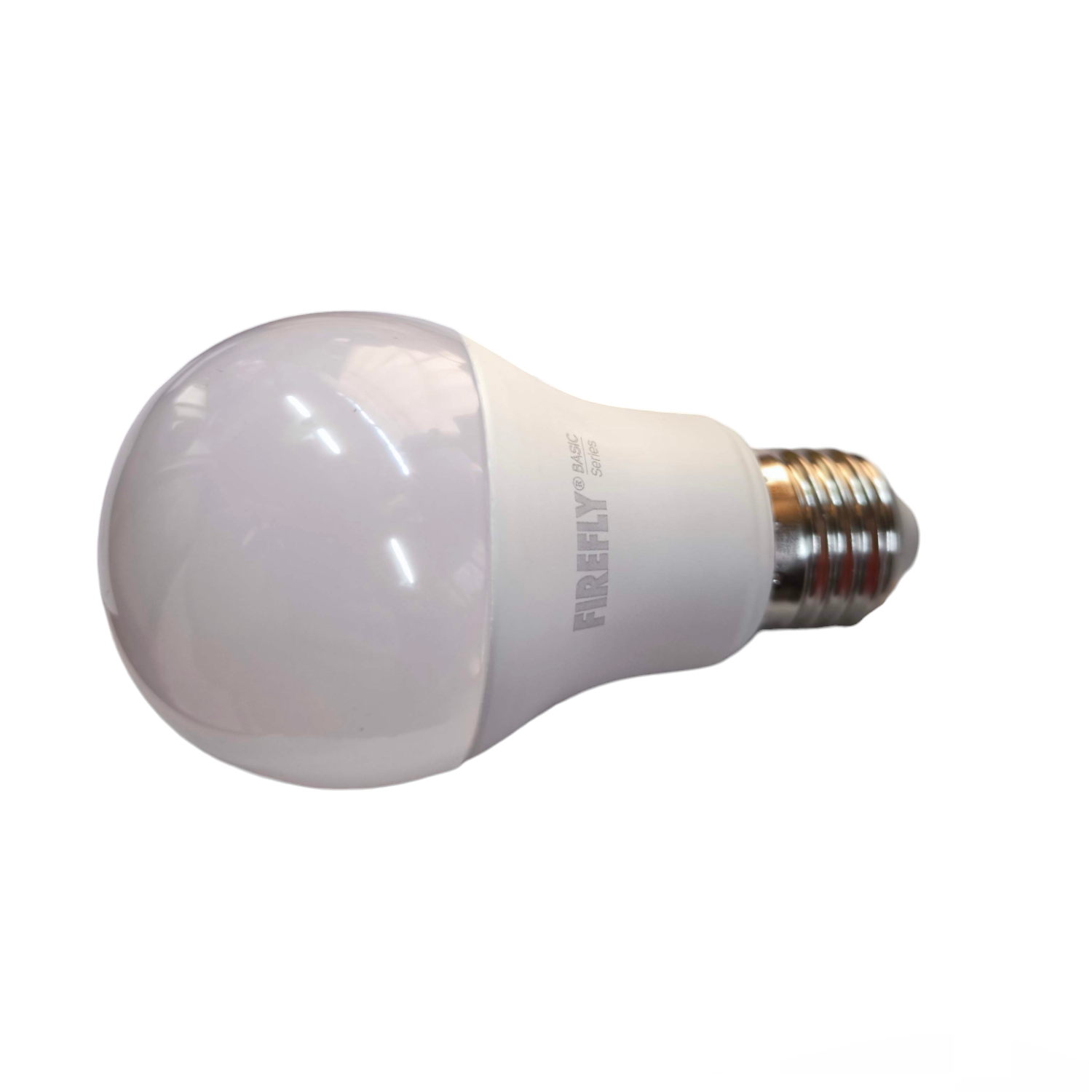 Firefly 8W tri color LED bulb with frosted dome and standard screw base for versatile lighting