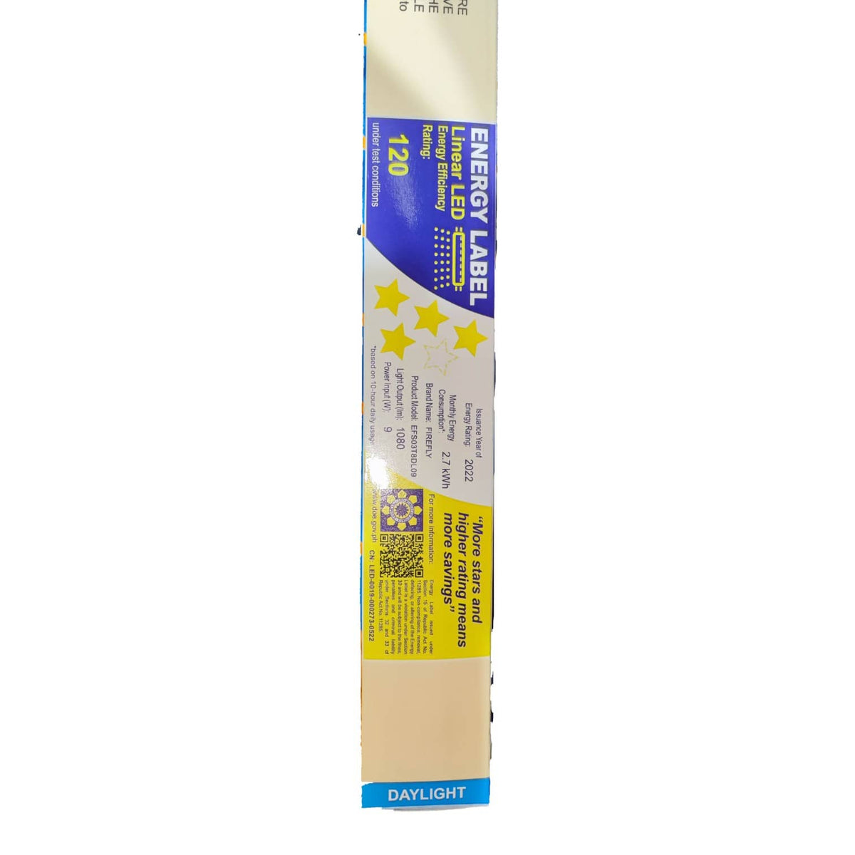 Firefly 9W LED Fluorescent Tube T8 with Fixture Daylight 220V Approx 60cm EBTS11/DL09