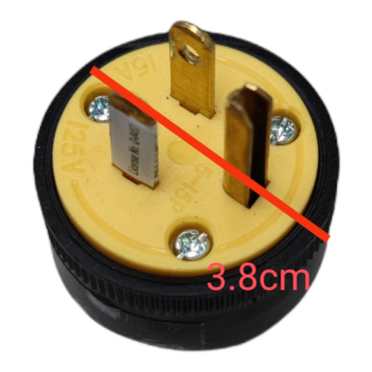 Surer Flat Pin with Ground Plug 15A 125V AC Type B 327