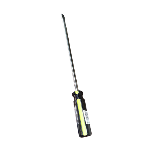 Rubicon Flat Screw Driver 906 300mm with black and yellow handle for precision fastening