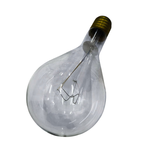 GE 500W incandescent lamp with a clear glass bulb and standard screw-in base for effective lighting