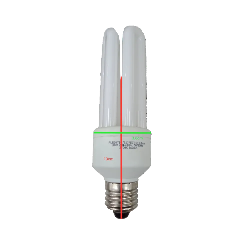 Electx Electrical Supply 8W warm white CFL bulb E27 with energy-efficient compact fluorescent design