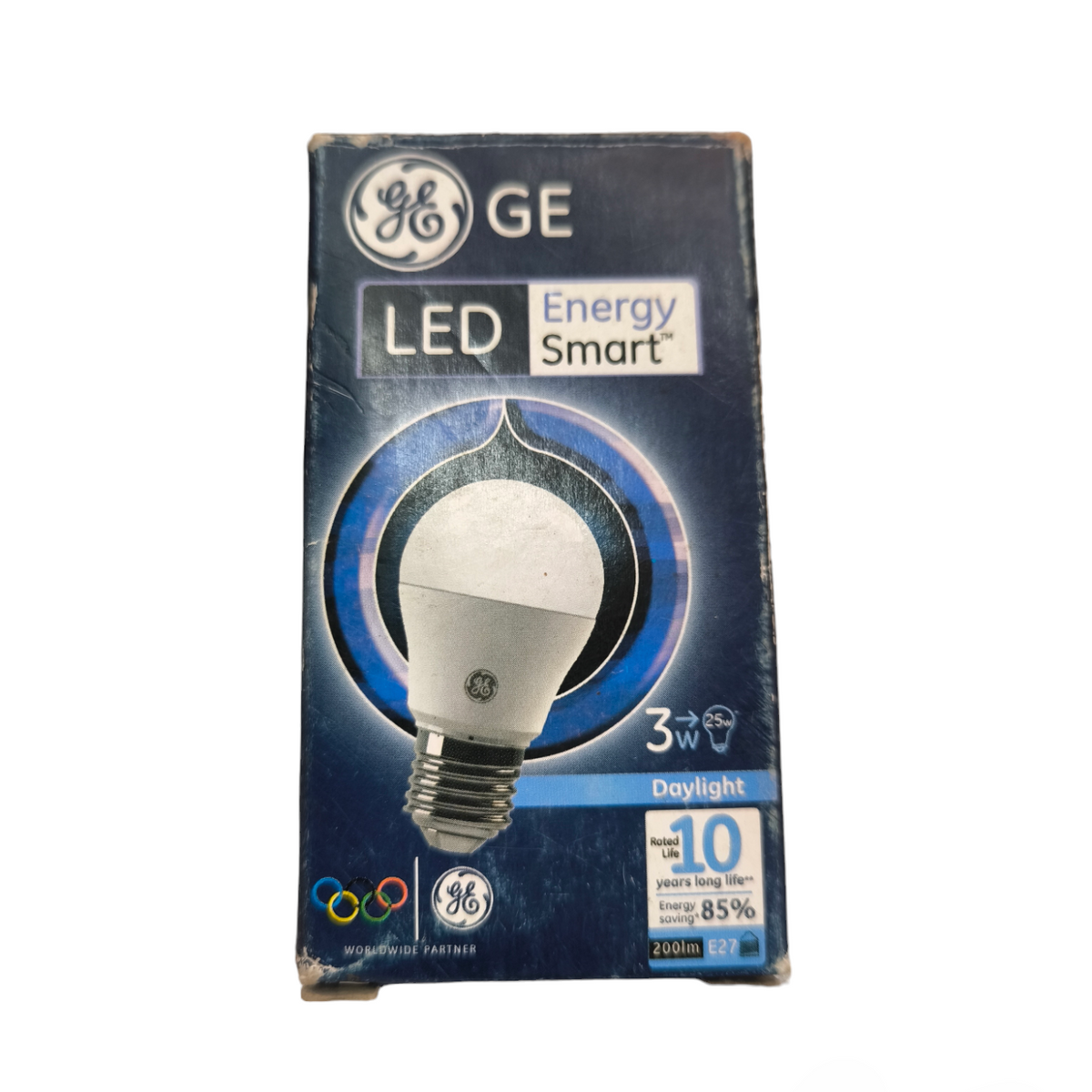 GE 3W LED bulb E27 daylight energy smart LED bulb in retail packaging