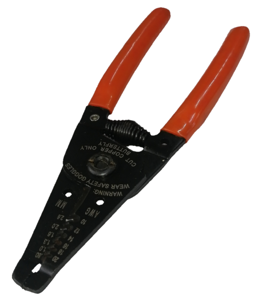 150mm electrical wire stripping tool with orange handles from Electx Electrical Supply for precise wire stripping
