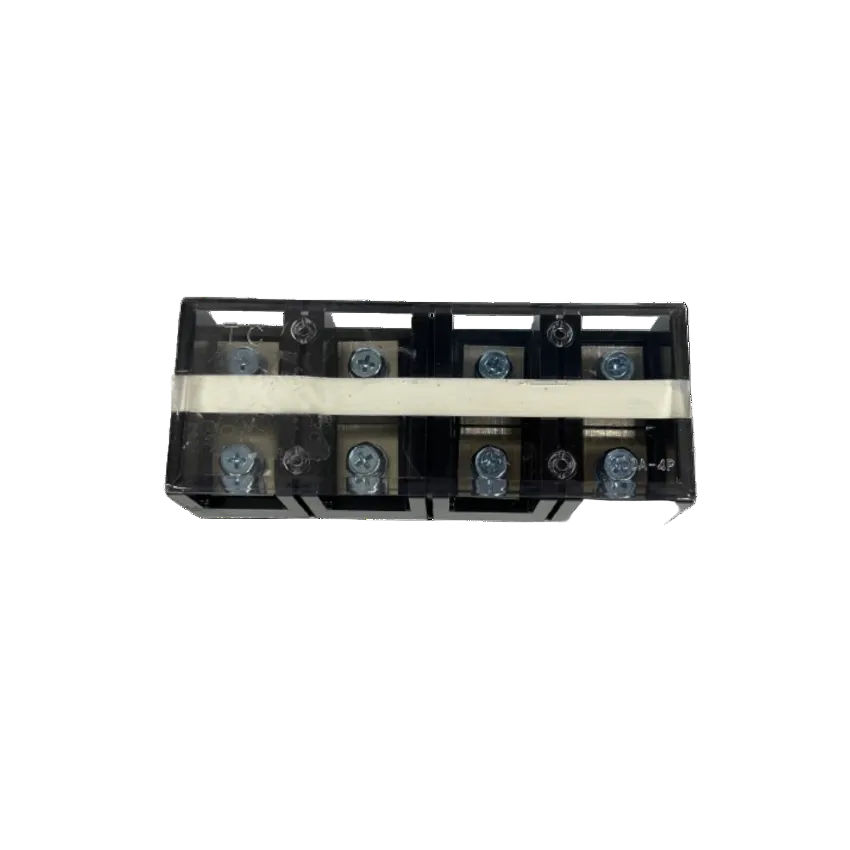 Grippes 100A 4 Pairs Terminal Block 600V. clear plastic 8 screw electrical connector for wiring