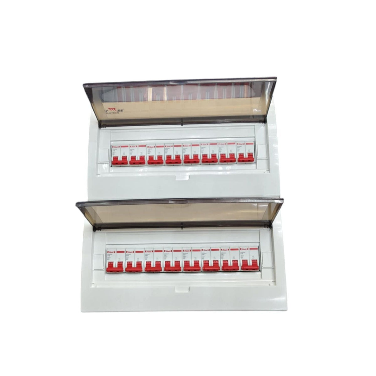 Himel and ZY 15 Branches 2 Pole Miniature Circuit Breaker electrical panel with safety covers