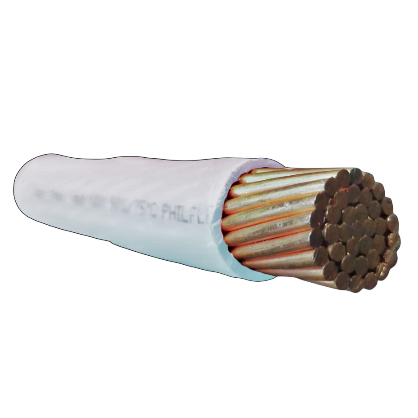 Royu 175mm Stranded 350MCM White insulated copper cable for heavy duty power connections