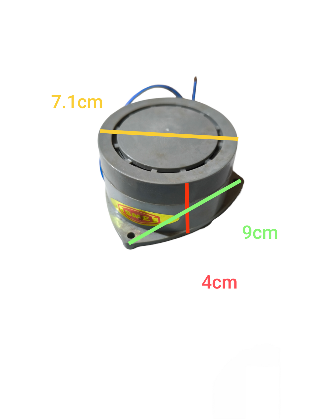 220V panel buzzer black round door chime with wires and size labels from China