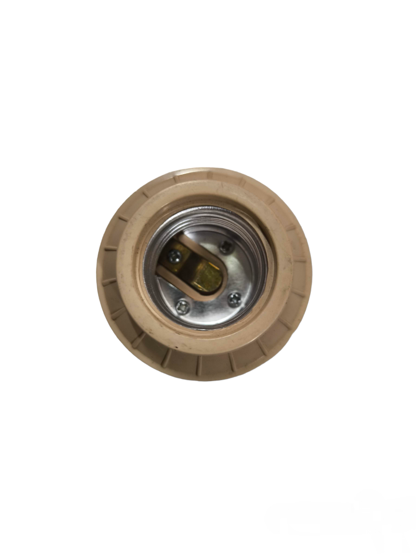 Taiyou 2x2 Lamp Plastic Socket E27 beige lighting installation accessory close-up