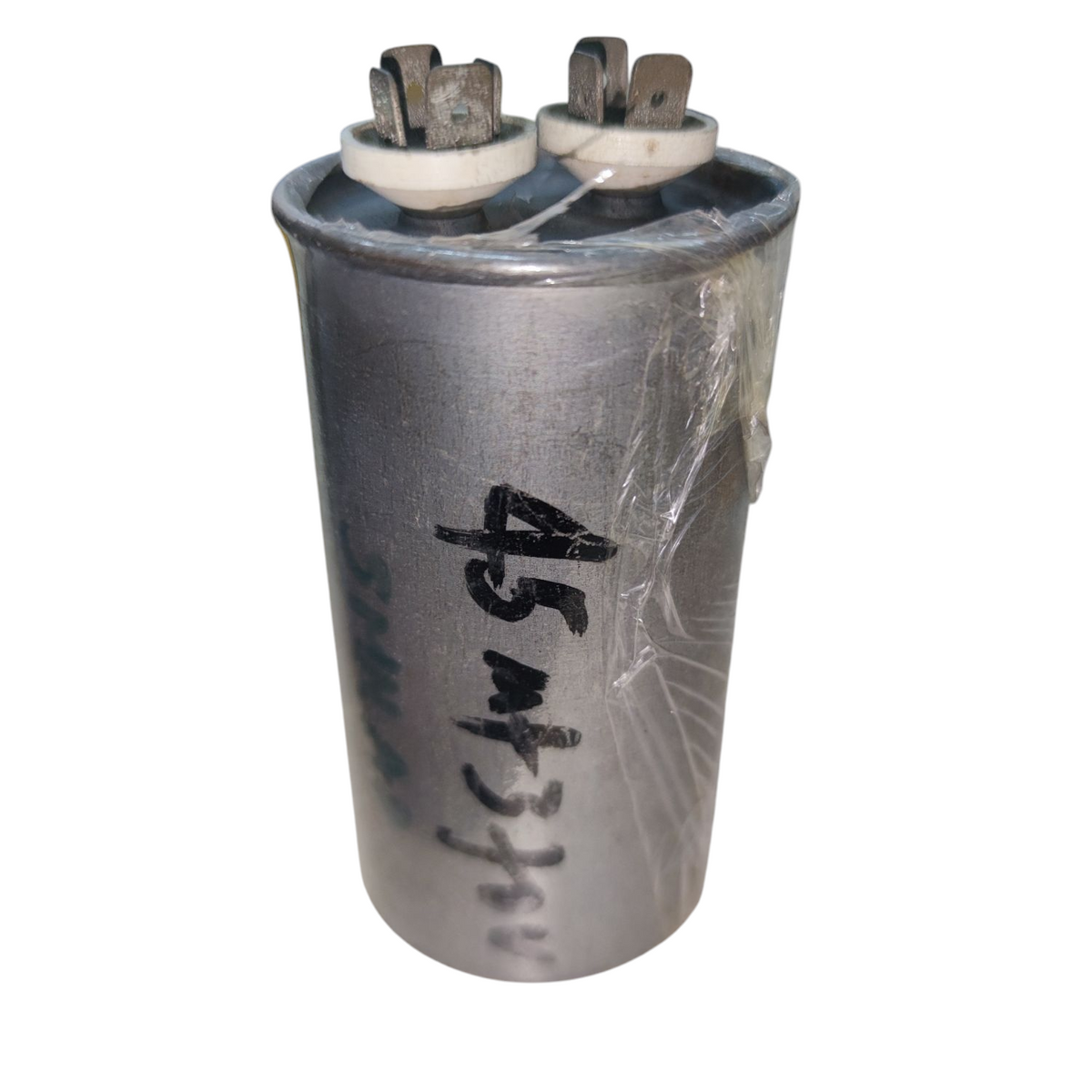 Aerovox 45MFD 370VAC capacitor cylindrical electrical component with metal terminals