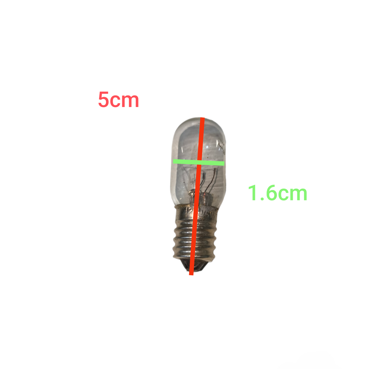 5W 110V replacement bulb incandescent light bulb with clear glass and small screw base