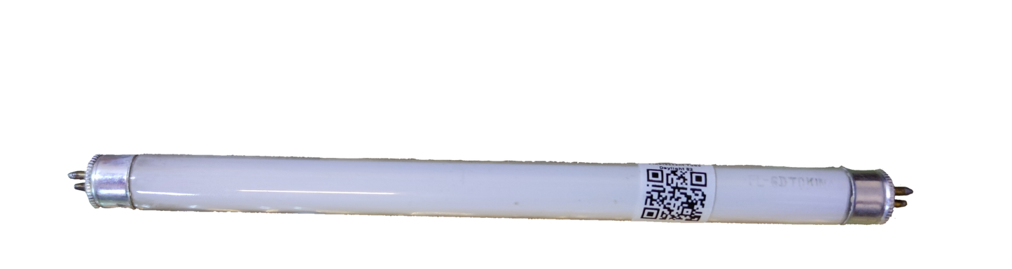 6W T5 fluorescent tube 6500K made in China with white light and metal end caps