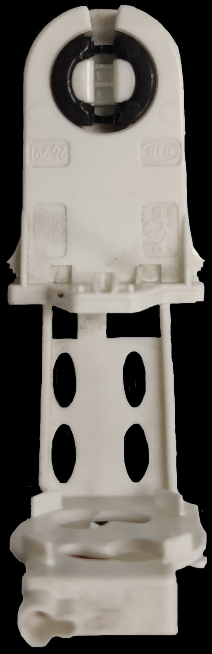 BJB white fluorescent tube holder T8 for secure lighting installation and connections
