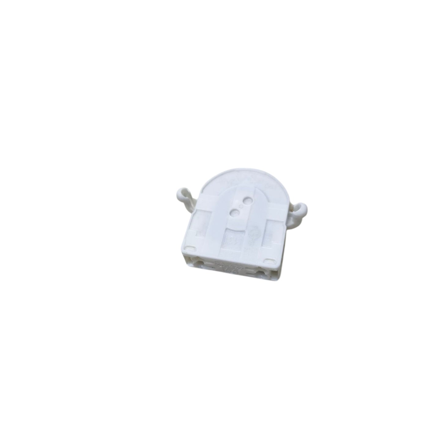 BJB white plastic fluorescent tube holder T8 for lighting installation and accessories