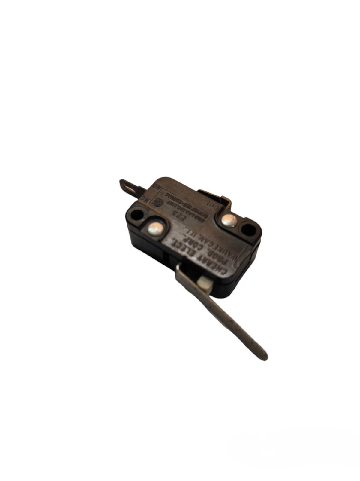 Microswitch 1NO 2A 250V black electrical switch with metal lever from China for power points and plugs