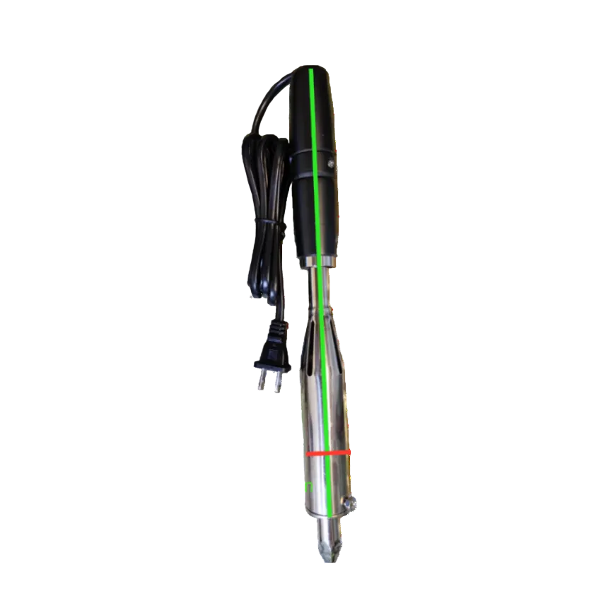 Goot 200W Soldering Iron 220V with black handle and metal tip measuring 32 cm length