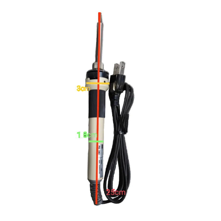 Goot 70W soldering iron 220V with ergonomic grip and 25cm power cord for precision soldering tasks