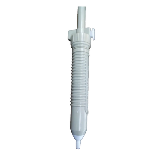 Goot Desoldering Pump Big white hand tool with ribbed grip and nozzle for electronics repair