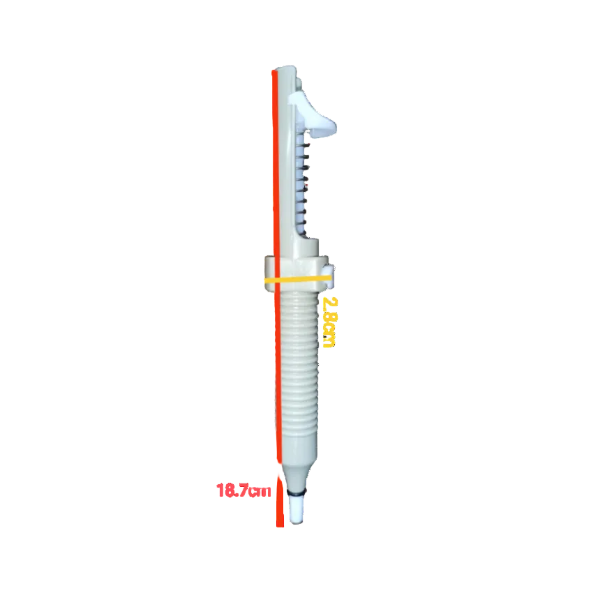 Goot Soldering pump Small - GS108 in white, measuring 18.7cm with ergonomic grip for precision soldering.