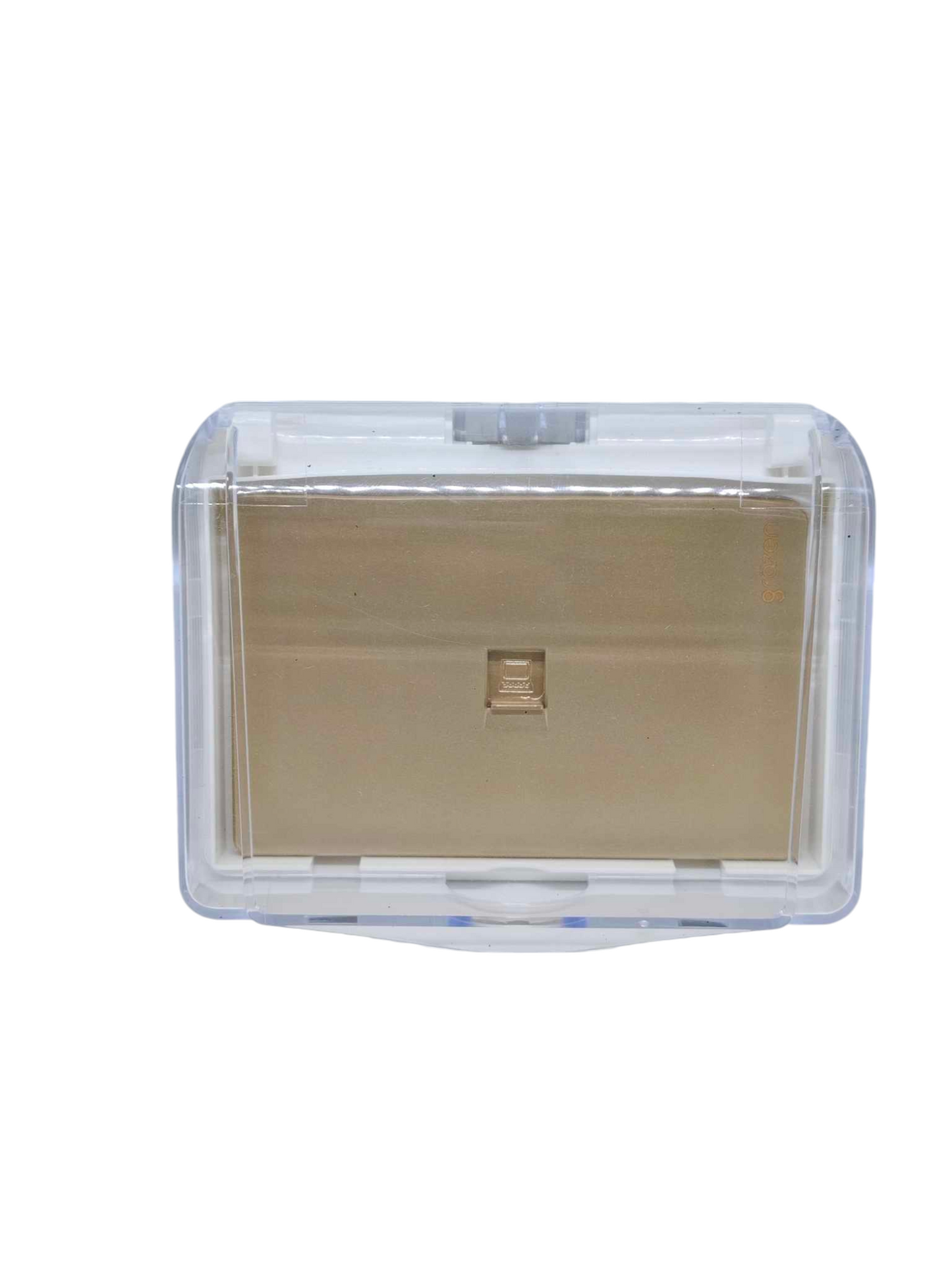 Grazen 1 gang ethernet wall plate waterproof designed for outdoor use with a clear cover