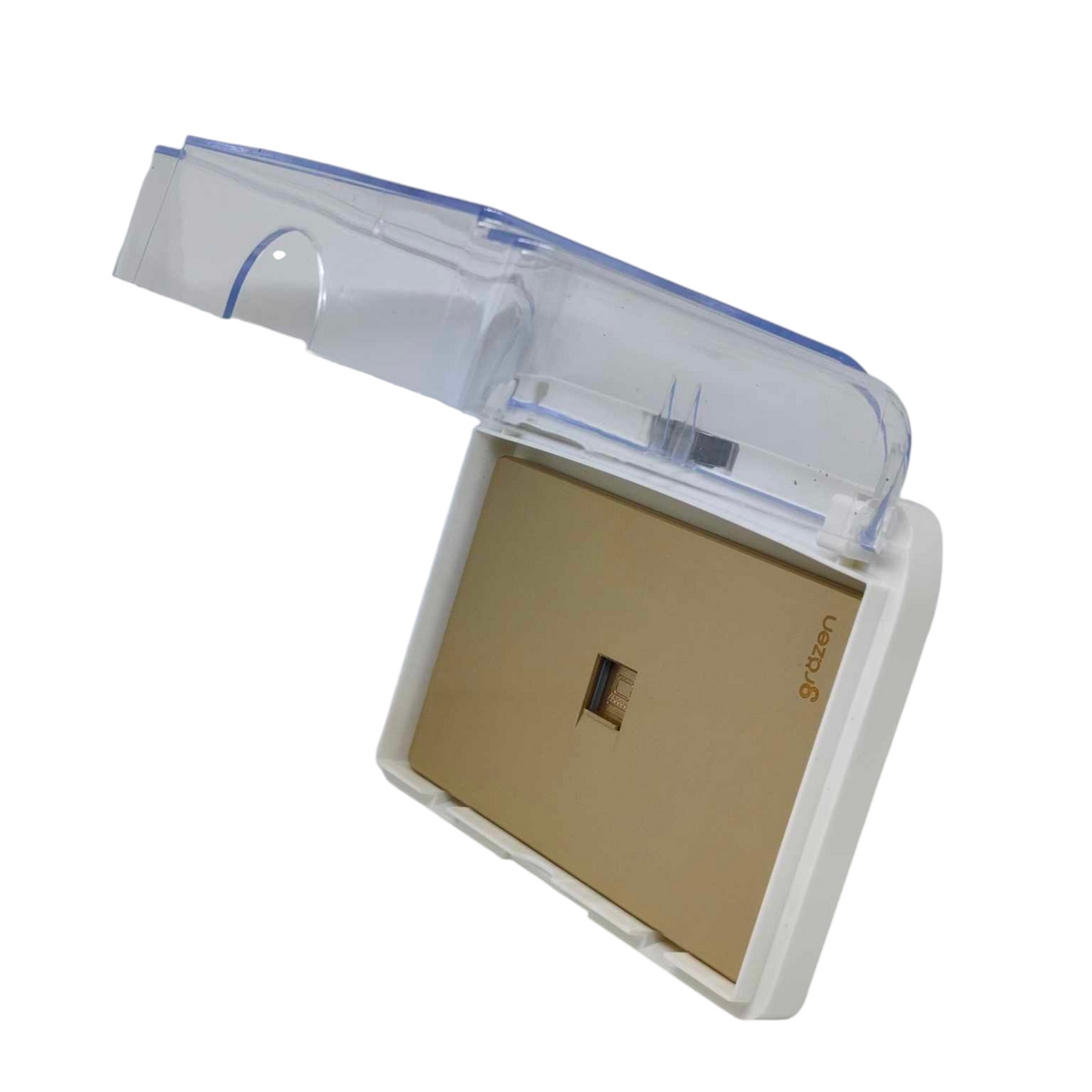 Grazen 1 gang ethernet wall plate waterproof designed for secure outdoor use