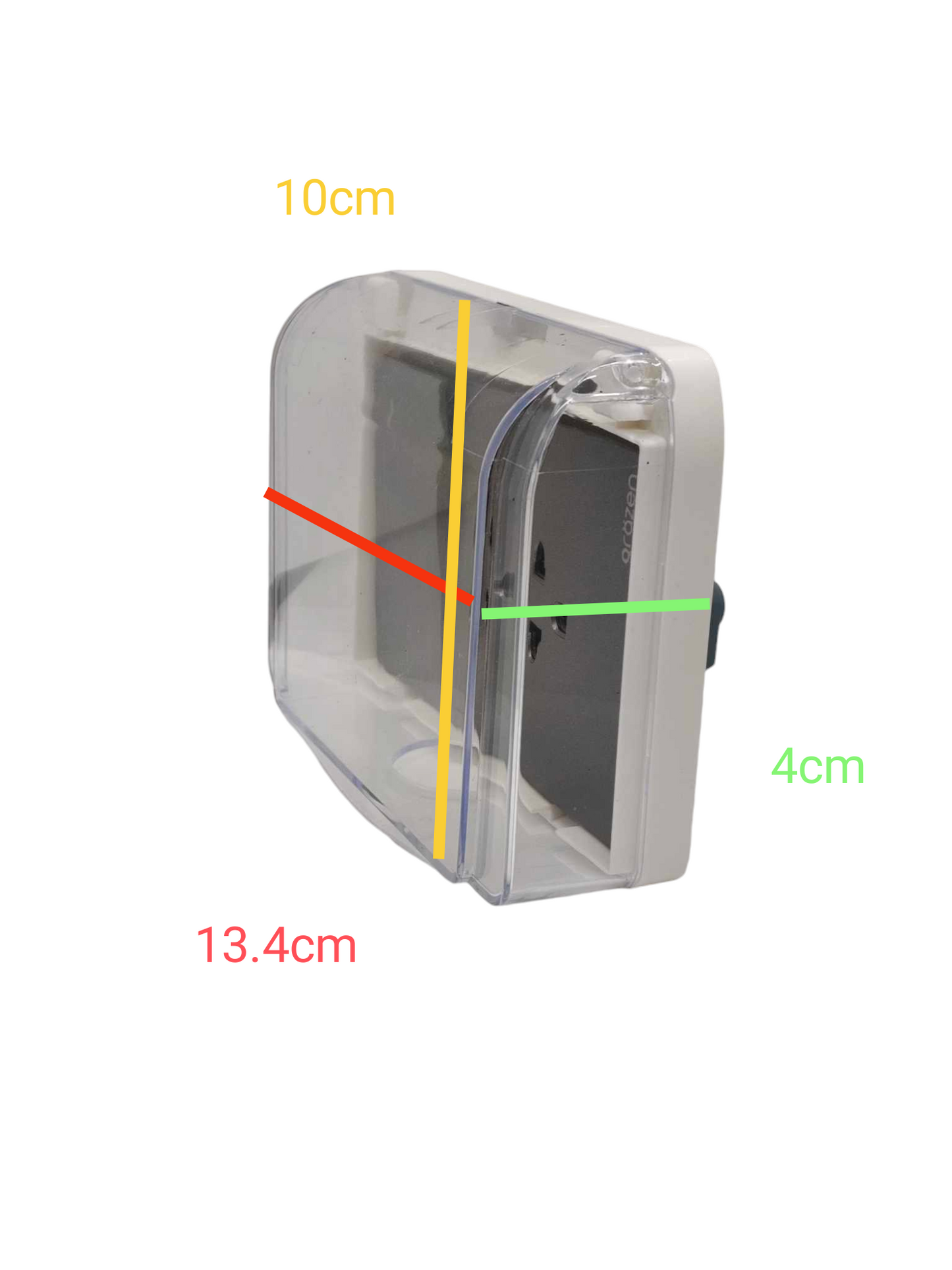Grazen 16A 220V outdoor socket with protective cover for rain and dust resistance