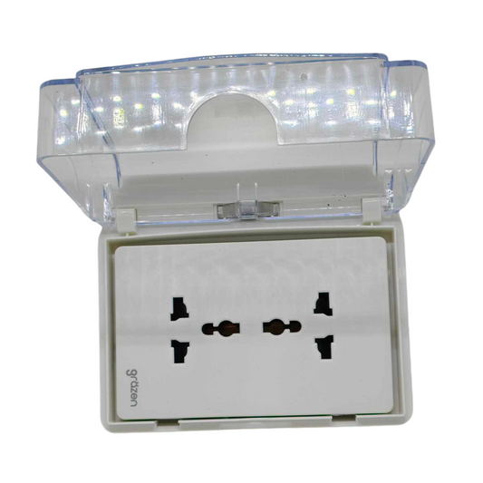 Grazen 16A 220V waterproof plate cover designed for outdoor electrical protection