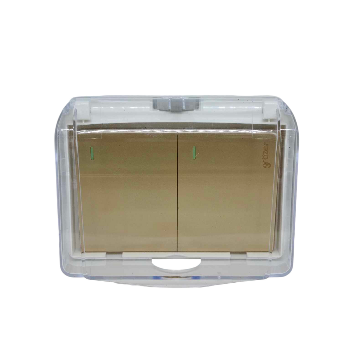 Grazen 3 way switch 16A 220V in clear housing with dual control for convenience