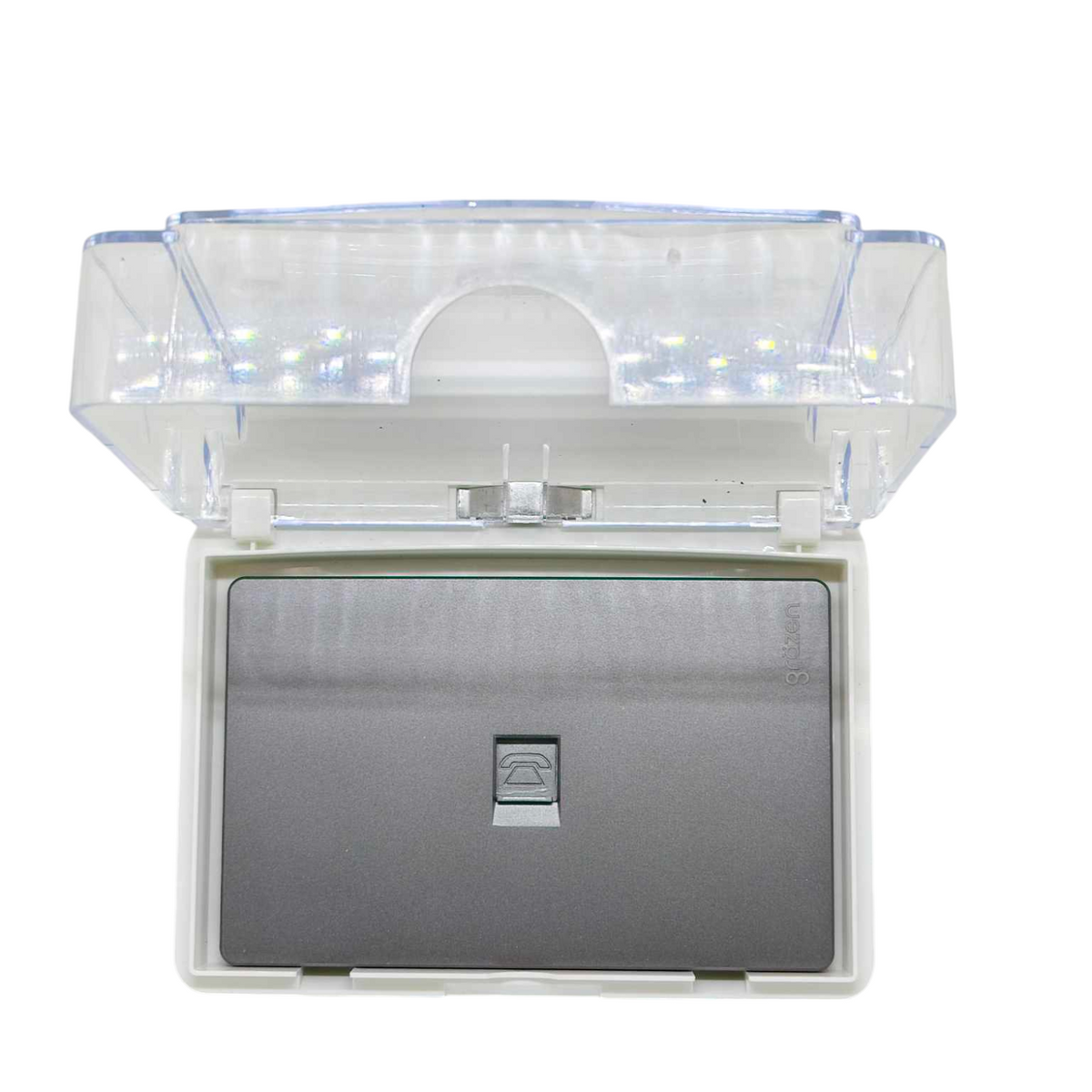 Grazen WC-019-W weatherproof plate with a clear cover for outdoor electrical safety