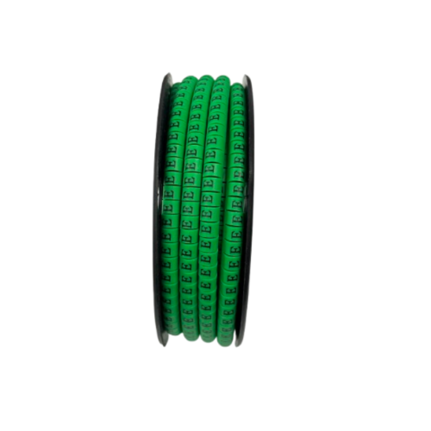 Grippes green cable markers EC-1 1000pcs on a spool for easy organization of cables