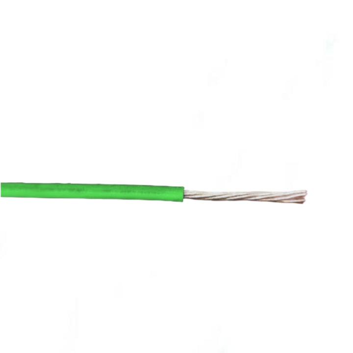 Royu green THHN THWN wire 1 meter with green insulation and exposed copper conductor