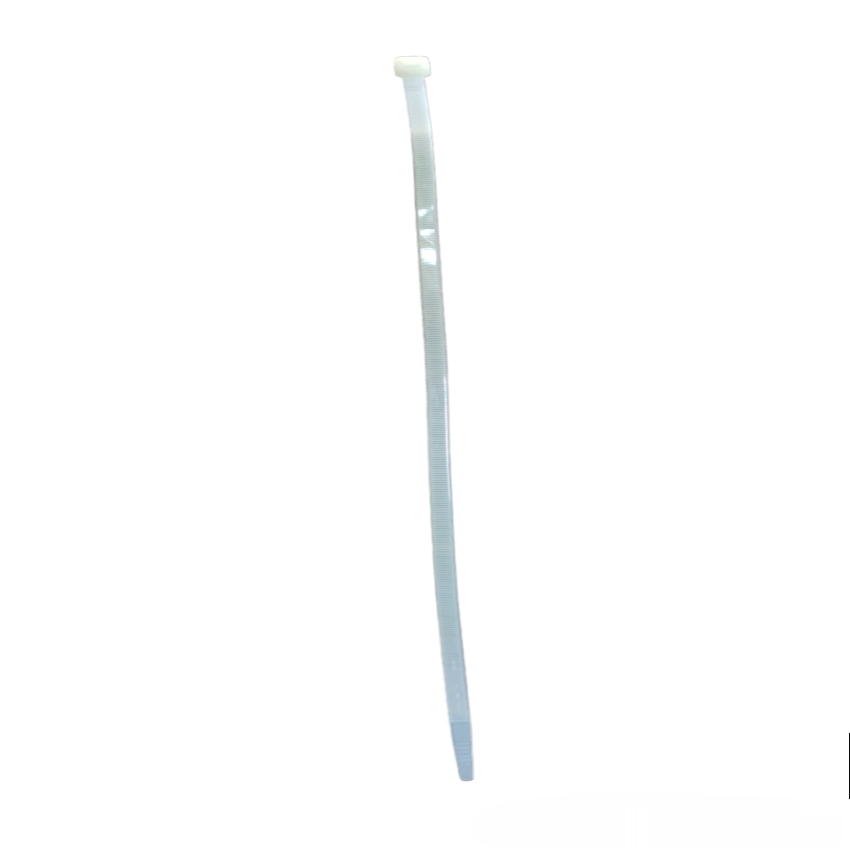Grippes 14 inch cable tie 100 pack white nylon self locking zip tie for tarps and tie downs