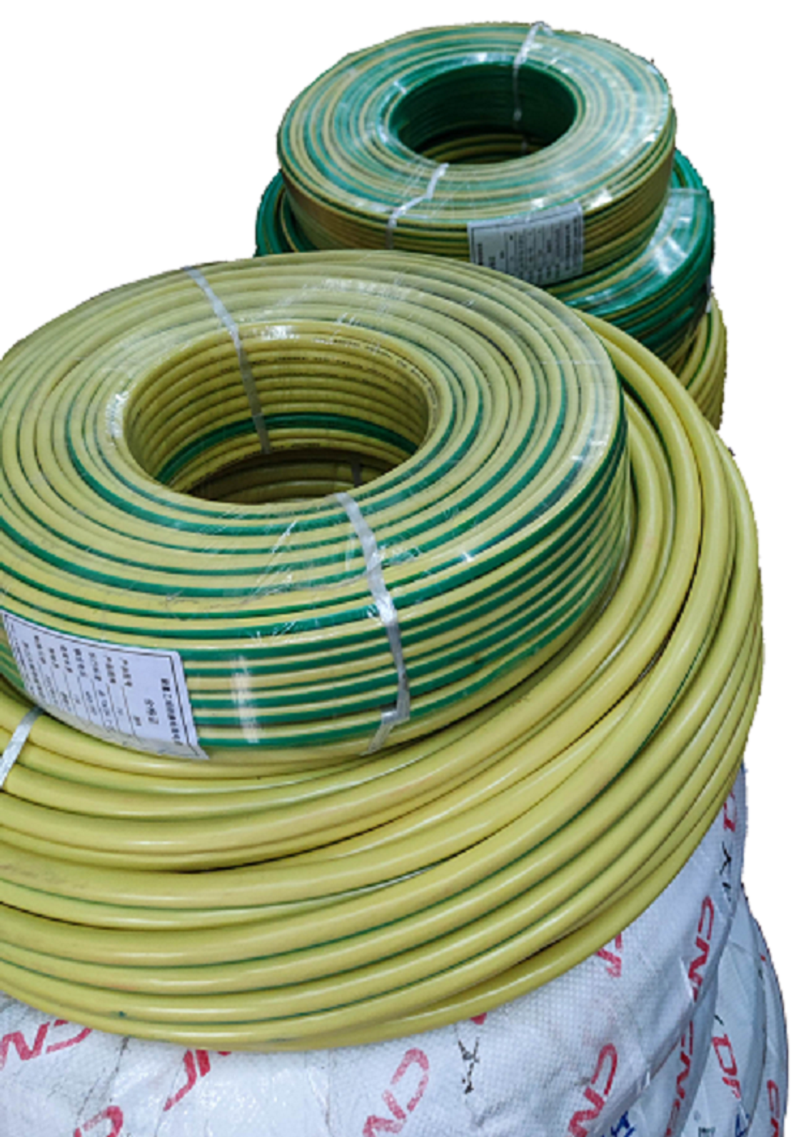 Coiled 25mm Grounding Cable Durable Wire in multiple colors for secure electrical connections