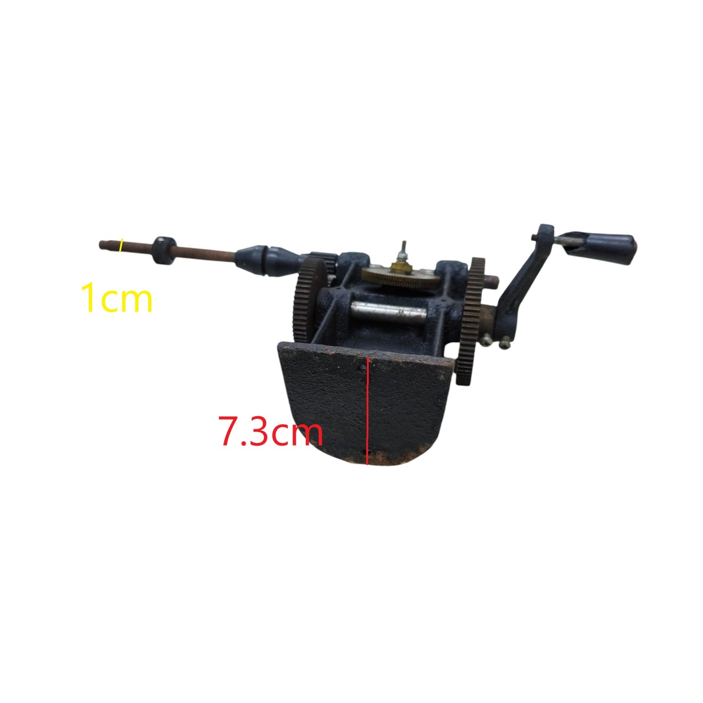 Black Hand Rewinder Double Speed tool with metal gears and handle for manual winding