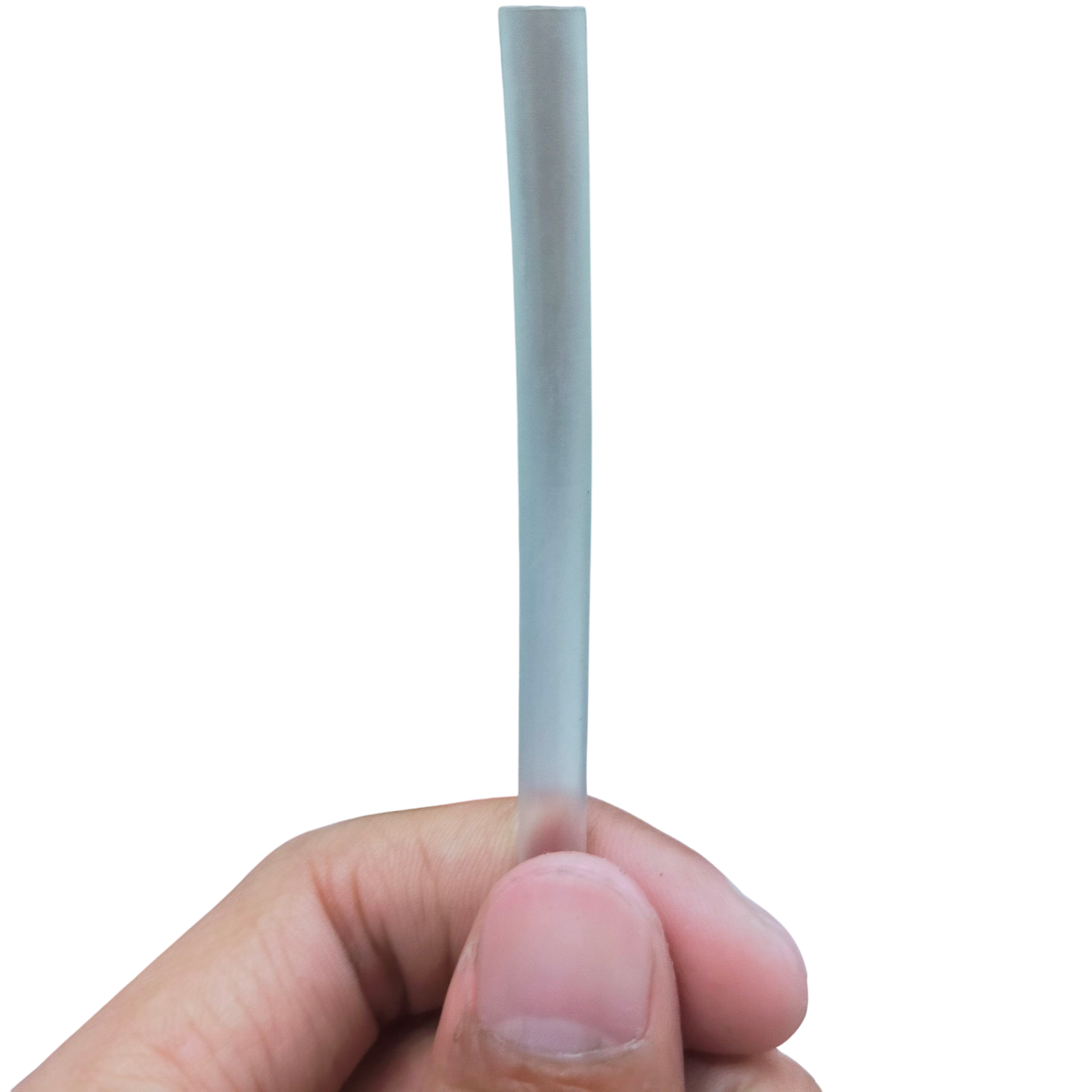 Clear Heat Shrinkable Tube held between fingers for cable management from China